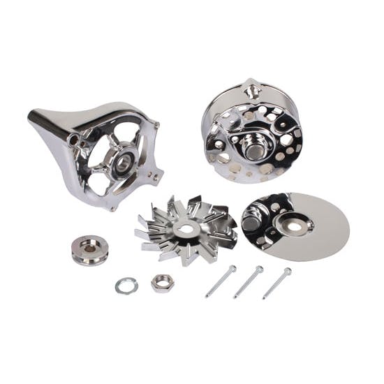 King Chrome 1965-81 Ford Chrome Alternator Dress Up Kit