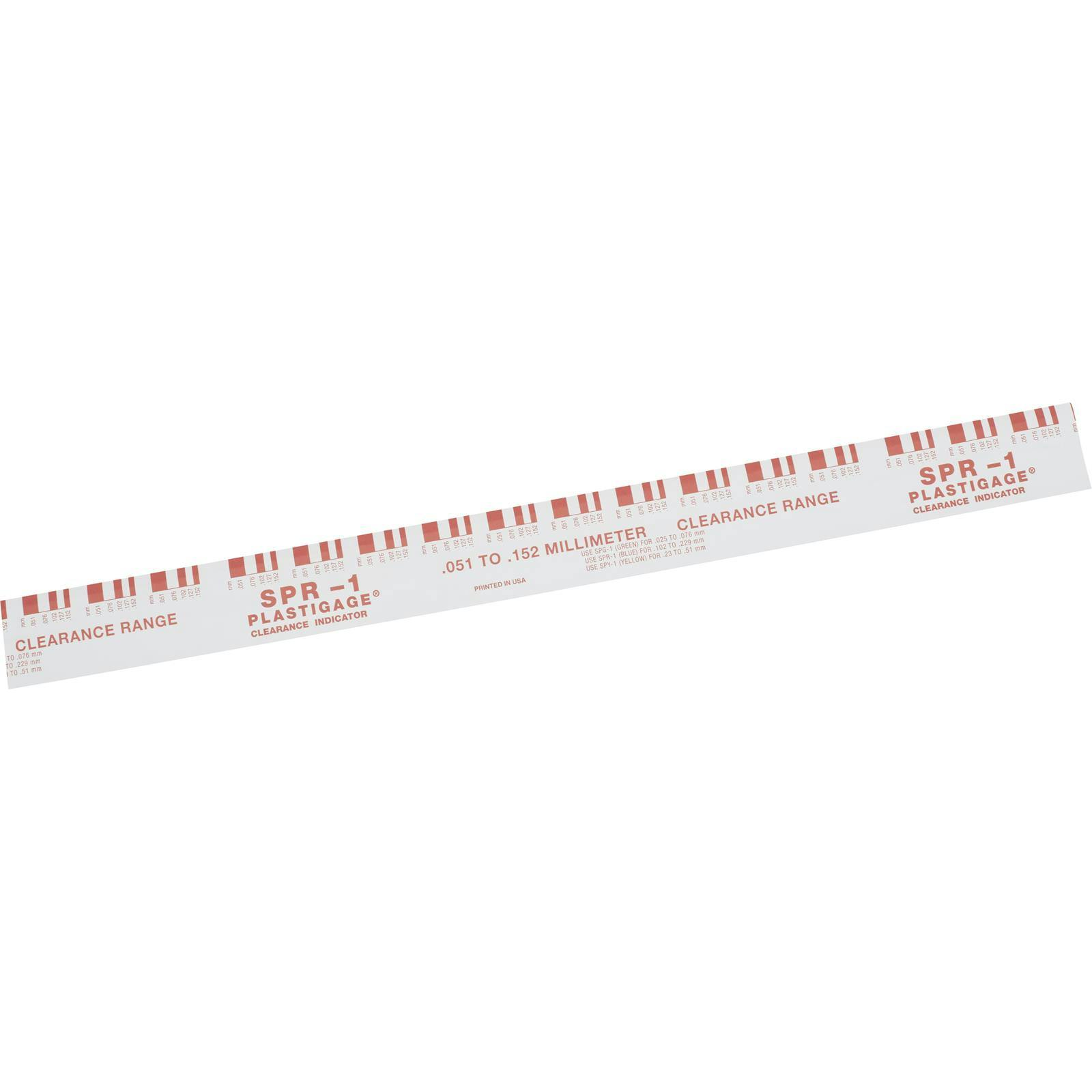 Red Plastigauge for Bearing Clearance, .002-.006 Inch