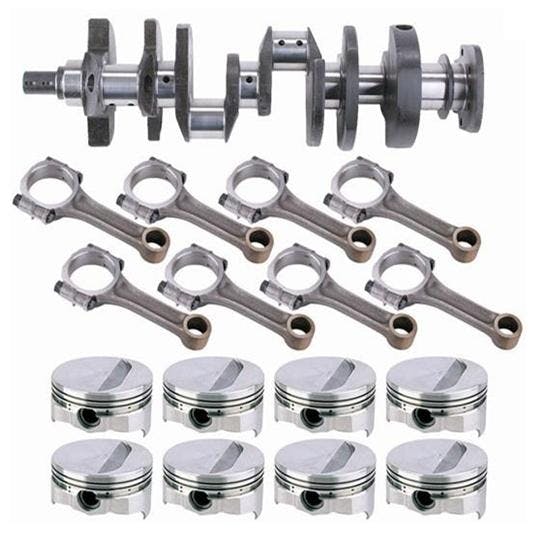 Street Small Block Chevy 400 Rotating Assembly, Dish, 6 Inch Rod