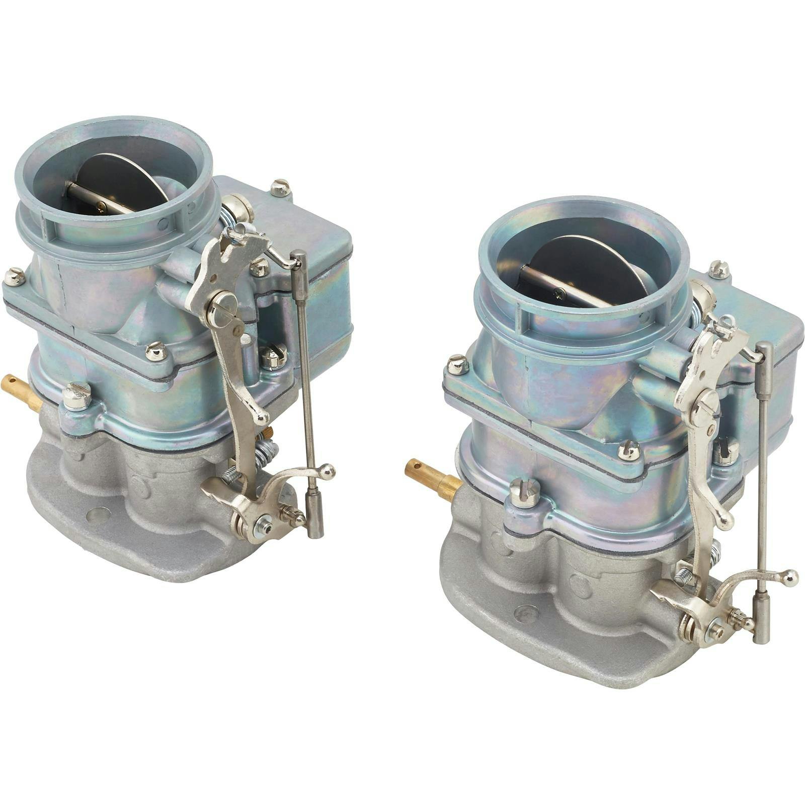 Pair of Primary 9 Super 7® 3-Bolt 2-Barrel Carbs, Plain Finish