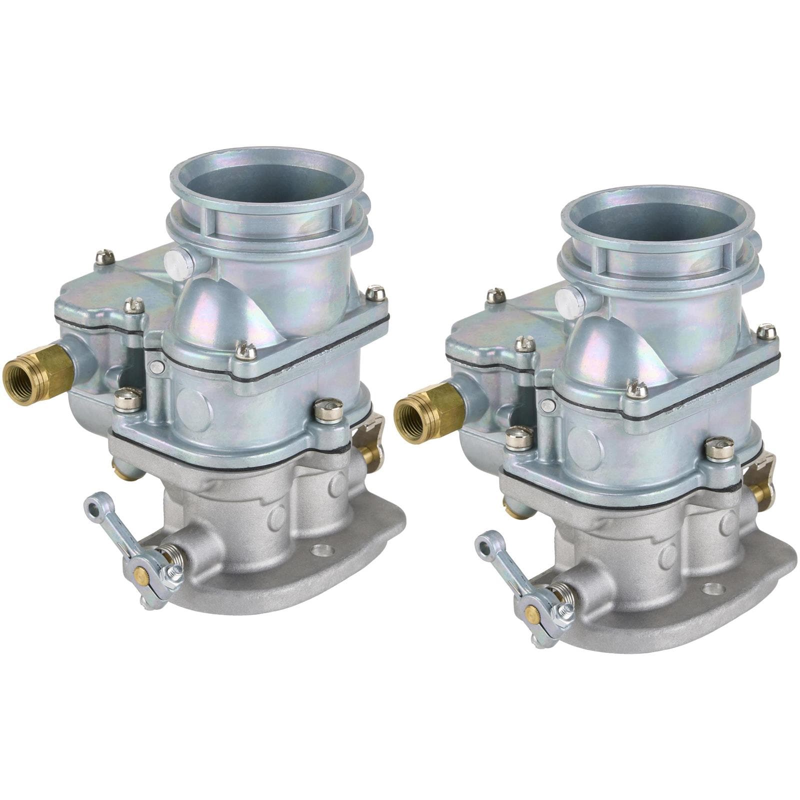 Pair of Secondary 9 Super 7® 3-Bolt 2-Barrel Carbs, Plain Finish