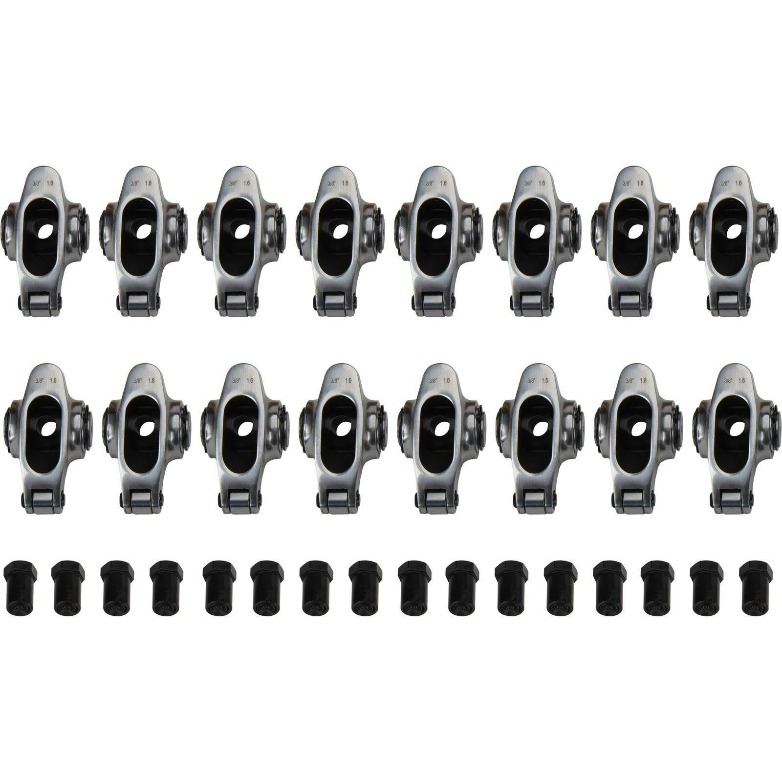 Stainless Steel Roller Rocker Arm, SBC, 1.6:1, 0.375 Inch, SBC