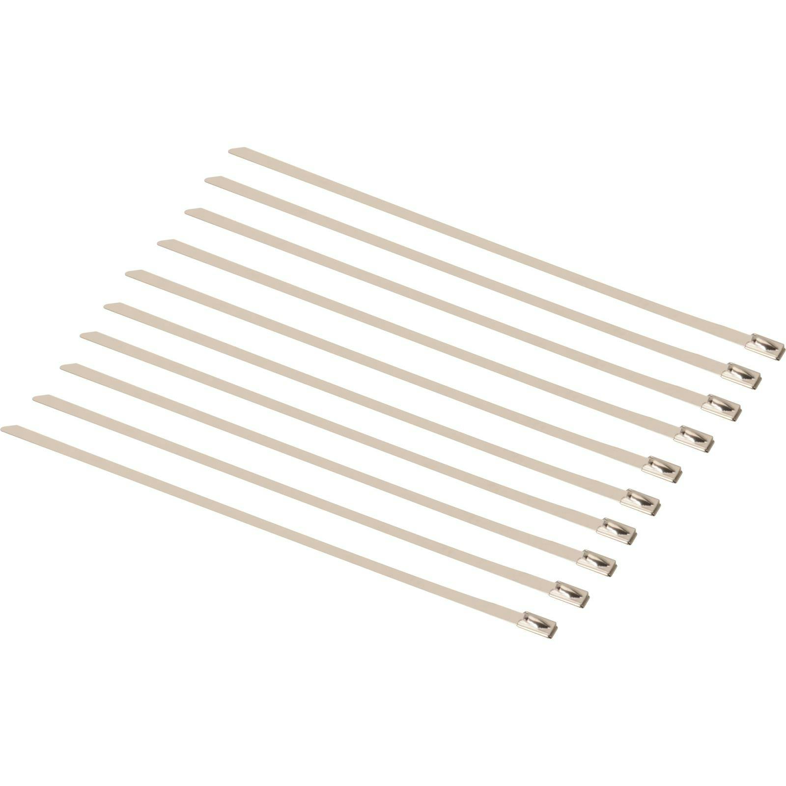 Speedway Stainless Steel Exhaust Wrap Ties, 8 Inch