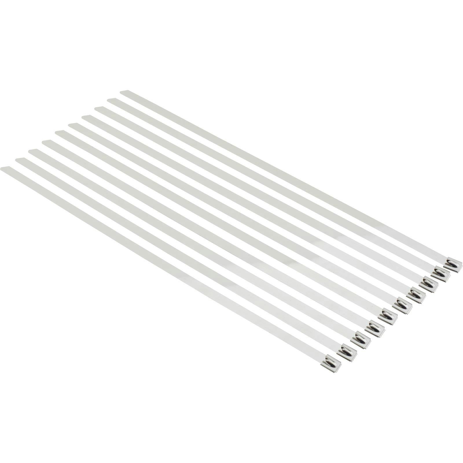 Speedway Stainless Steel Exhaust Wrap Ties, 14 Inch