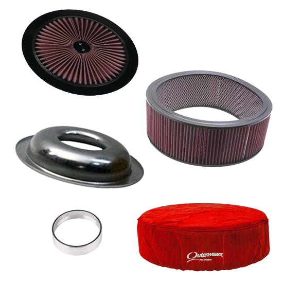 Speedway Motors Air Cleaner/Outerwear Filter Kit