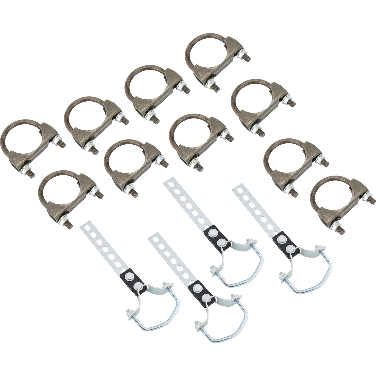 Speedway Motors Deluxe Bolt-On Exhaust Hardware Kit, 2-1/2 Inch