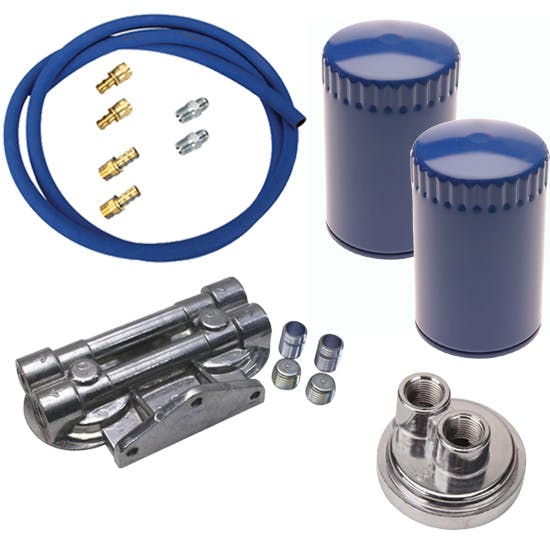 Ford/Mopar Remote Dual Oil Filter Relocation Kit
