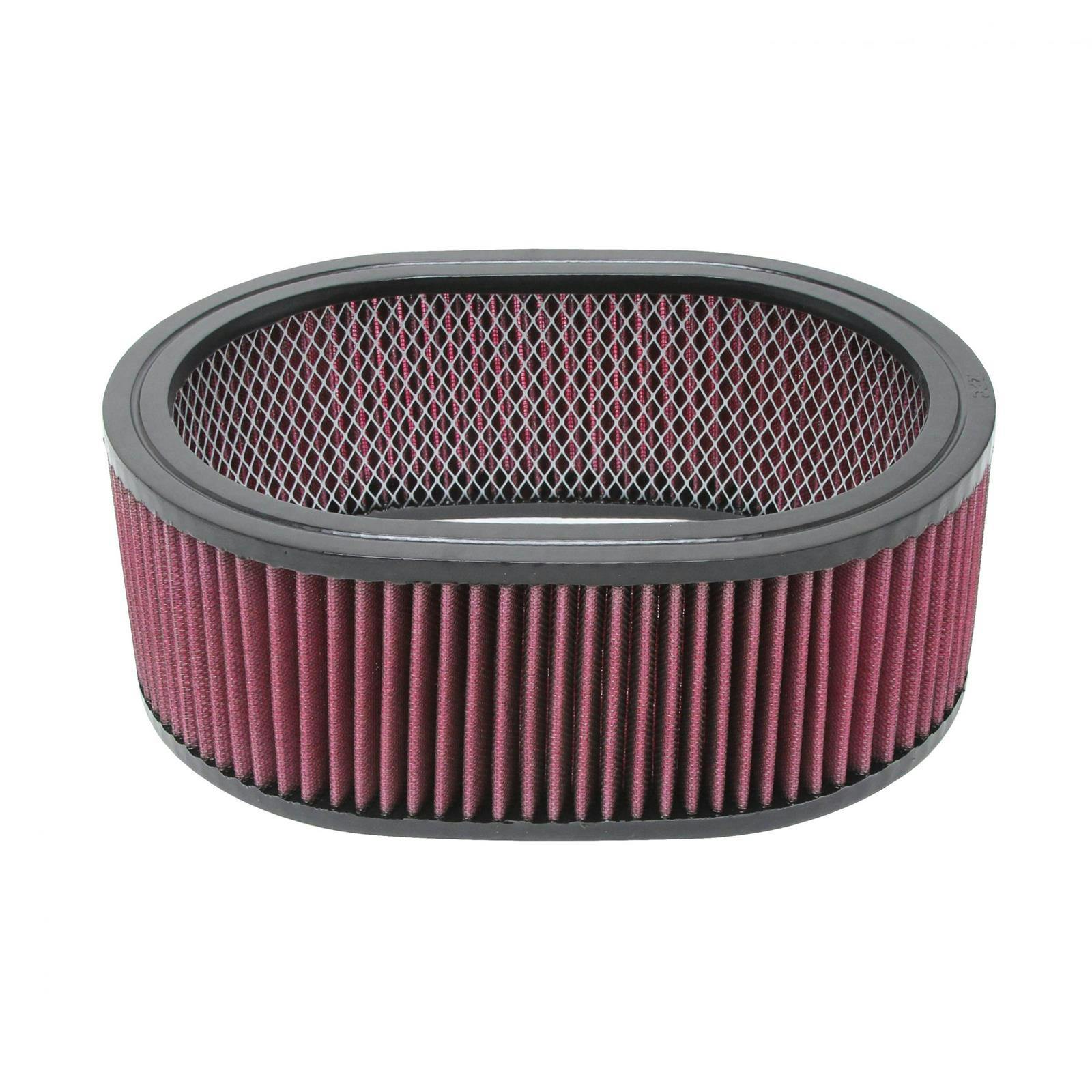 Speedway Oval Red Washable Filter Element, 11.5 Inch x 4 Inch