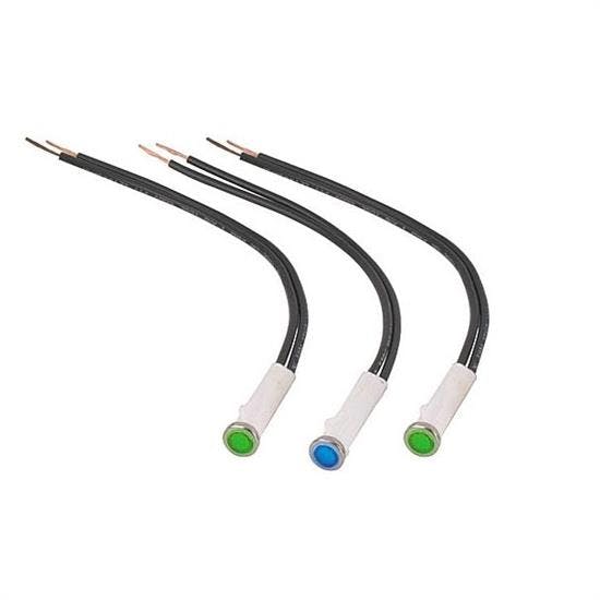 Universal Dash Indicator LED Light Bulb Kit, 5/16 Inch,Green/Blue