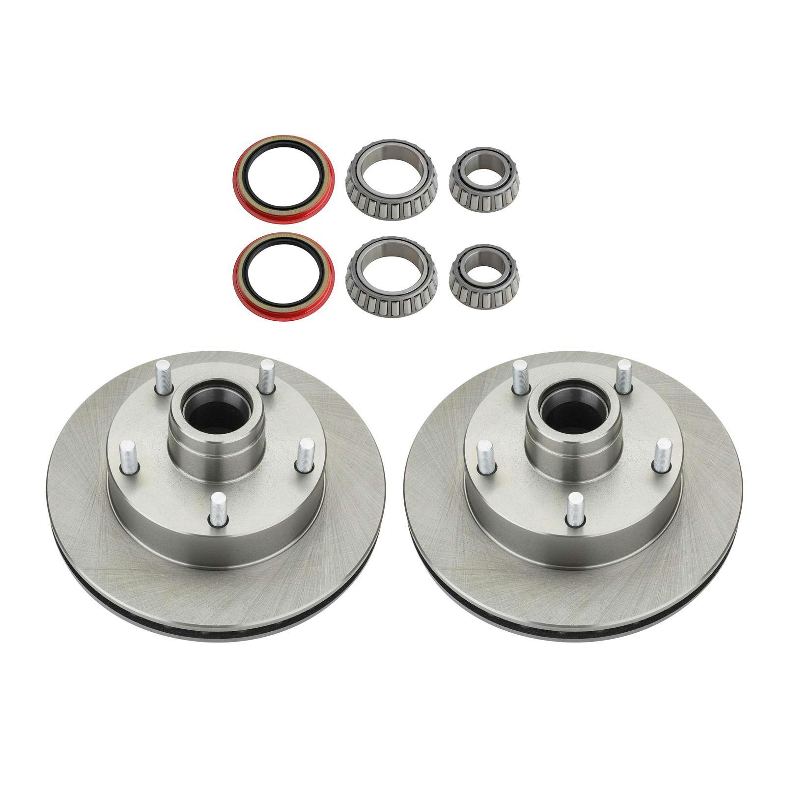 Mustang II Disc Brake Rotor and Bearing-Seal Kit, 5 on 4-3/4 Inch