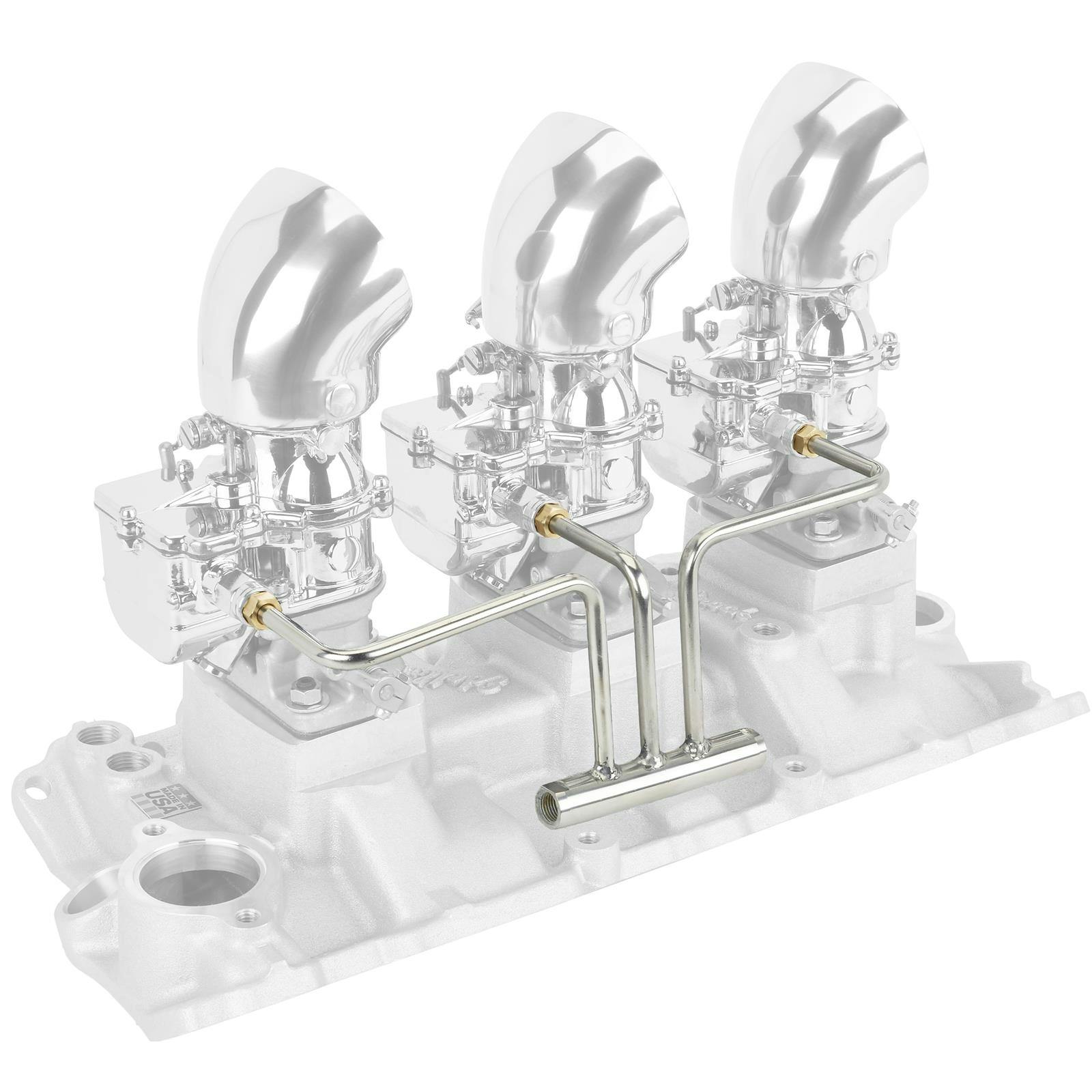 3x2 Stainless 3 to 1 Fuel Line for 9 Super 7® Carbs