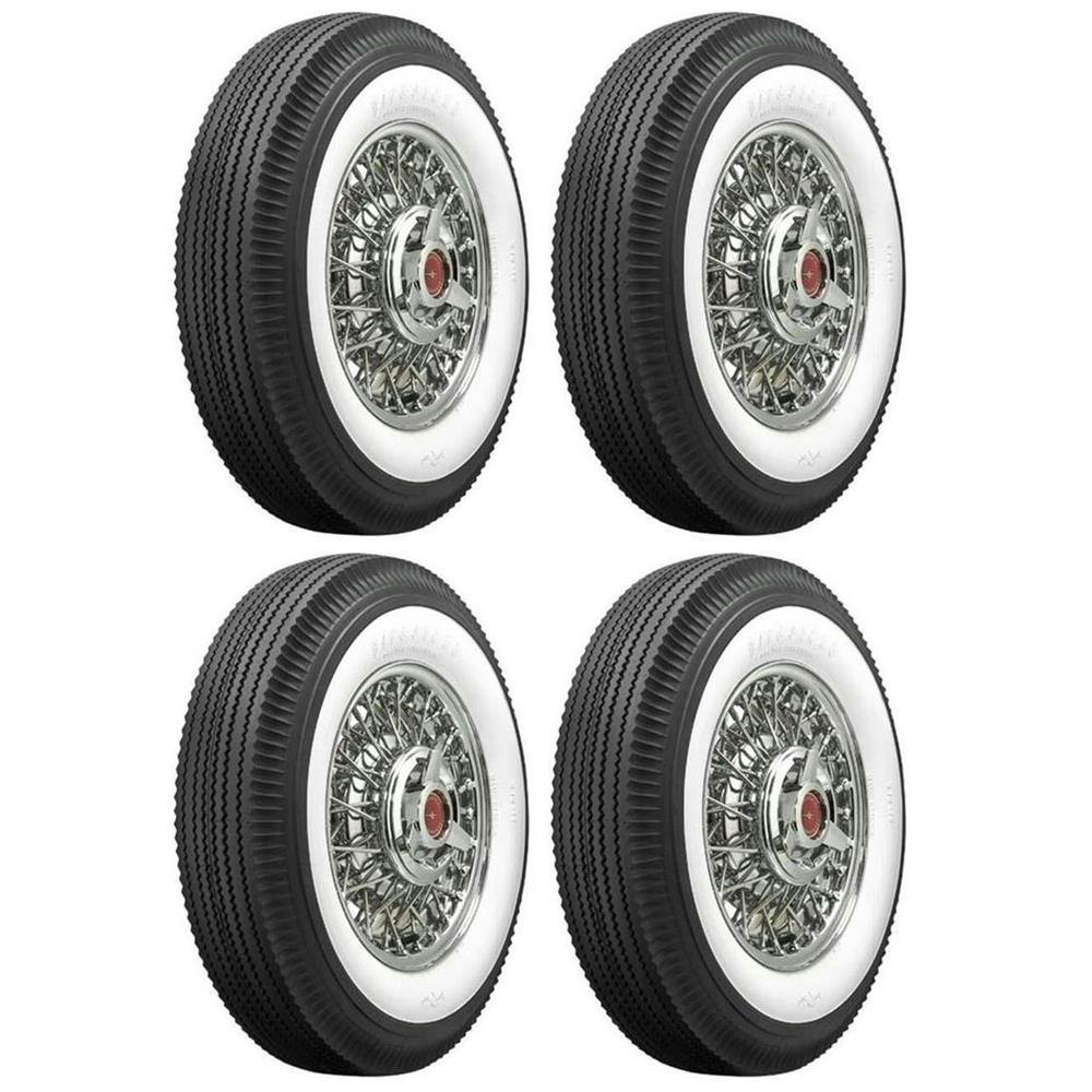 Firestone Vintage Bias Tire, 670-15 2.6875 Inch Whitewall Kit
