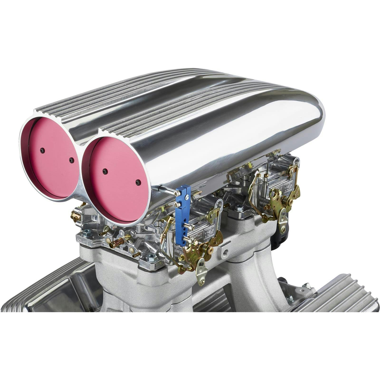 Finned Aluminum Shot Gun Style Air Scoop, Polished