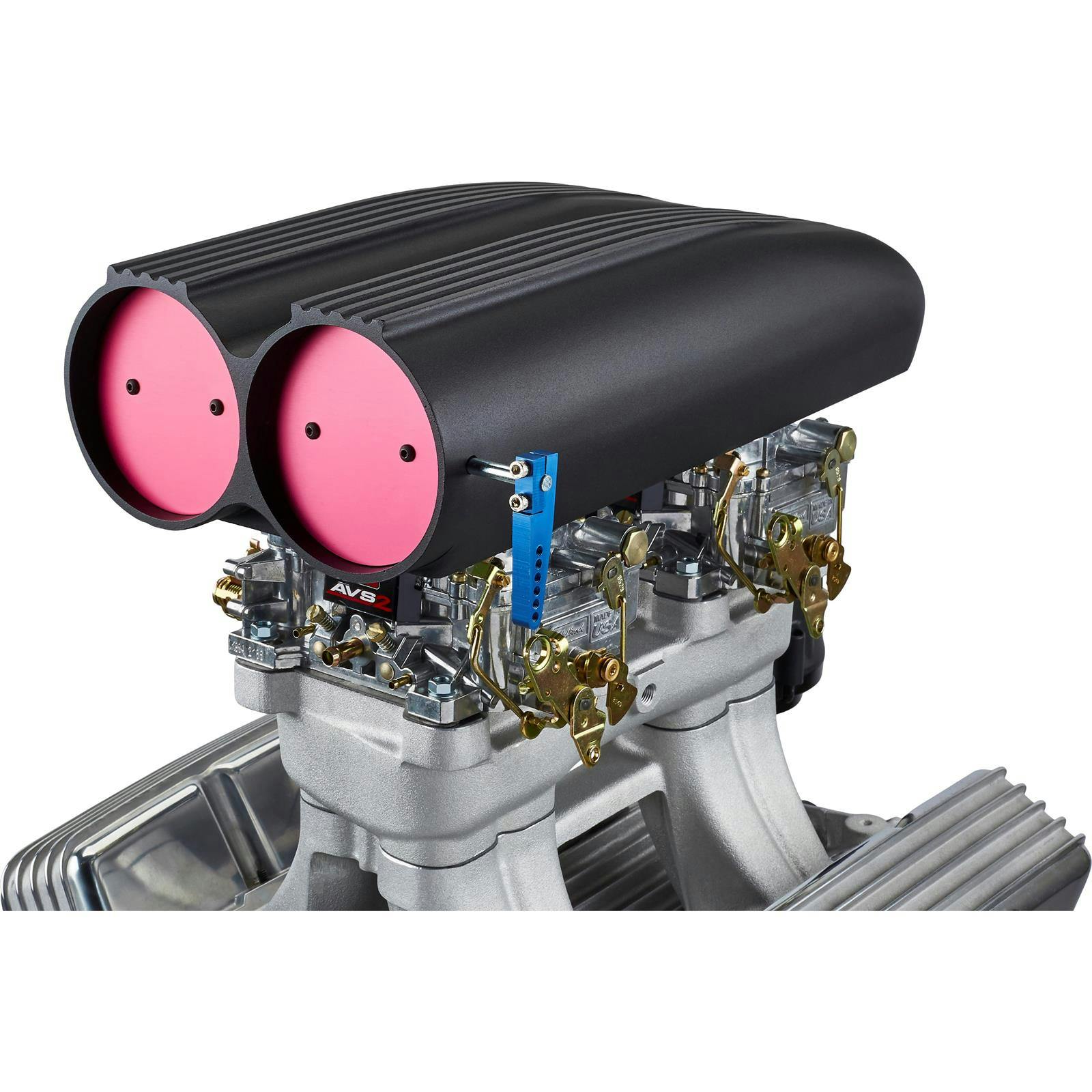 Finned Aluminum Shot Gun Style Air Scoop, Black