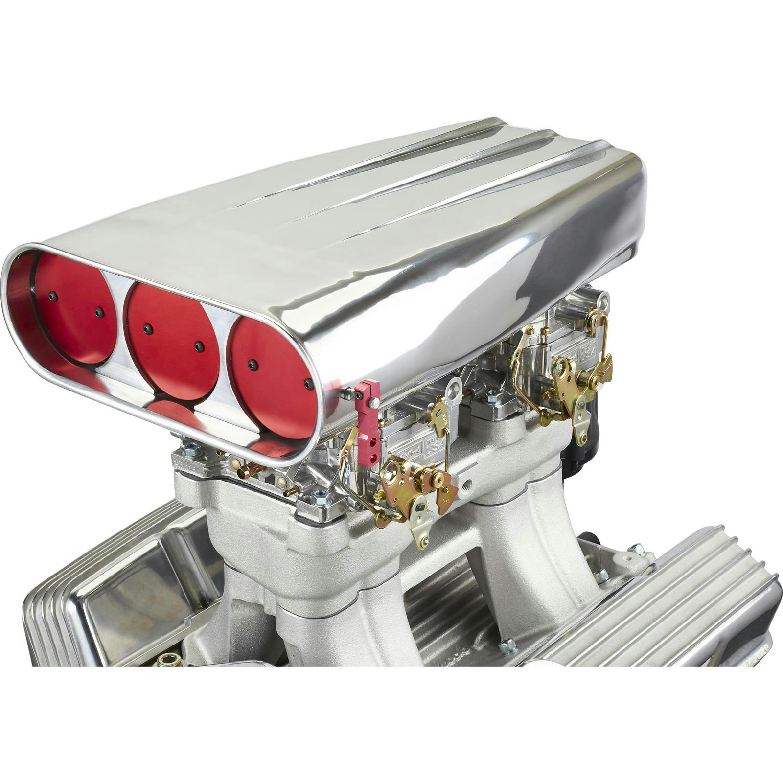 Finned 3-Butterfly Aluminum Dual Quad Scoop, Polished