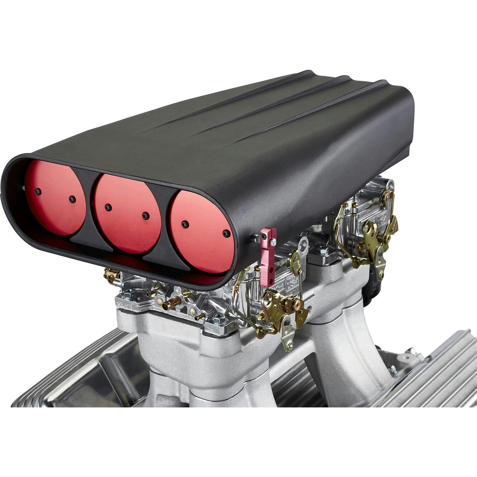 Finned 3-Butterfly Aluminum Dual Quad Scoop, Black