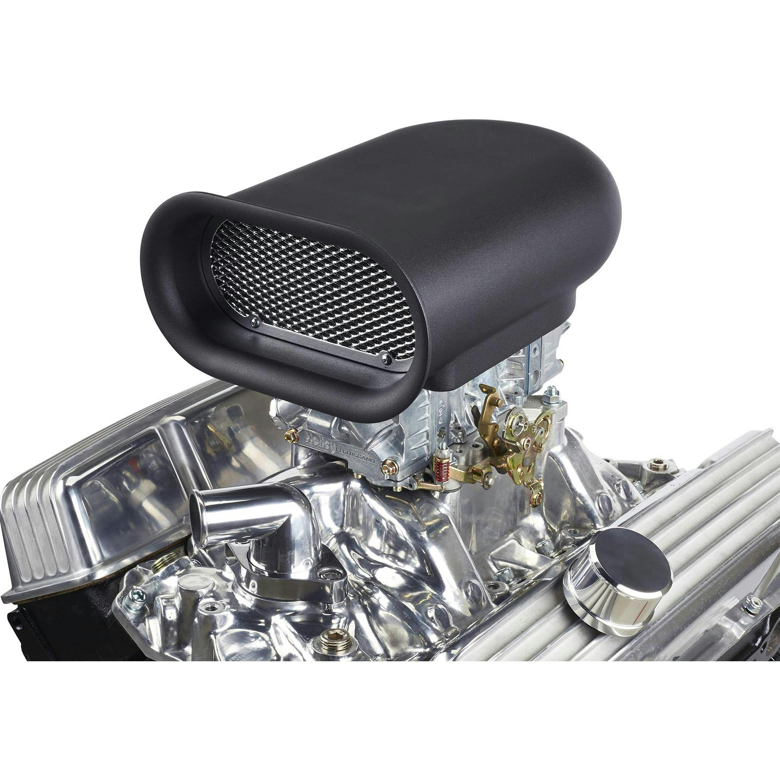 Plain Mini Hillborn Style Aluminum Air Scoop, Black