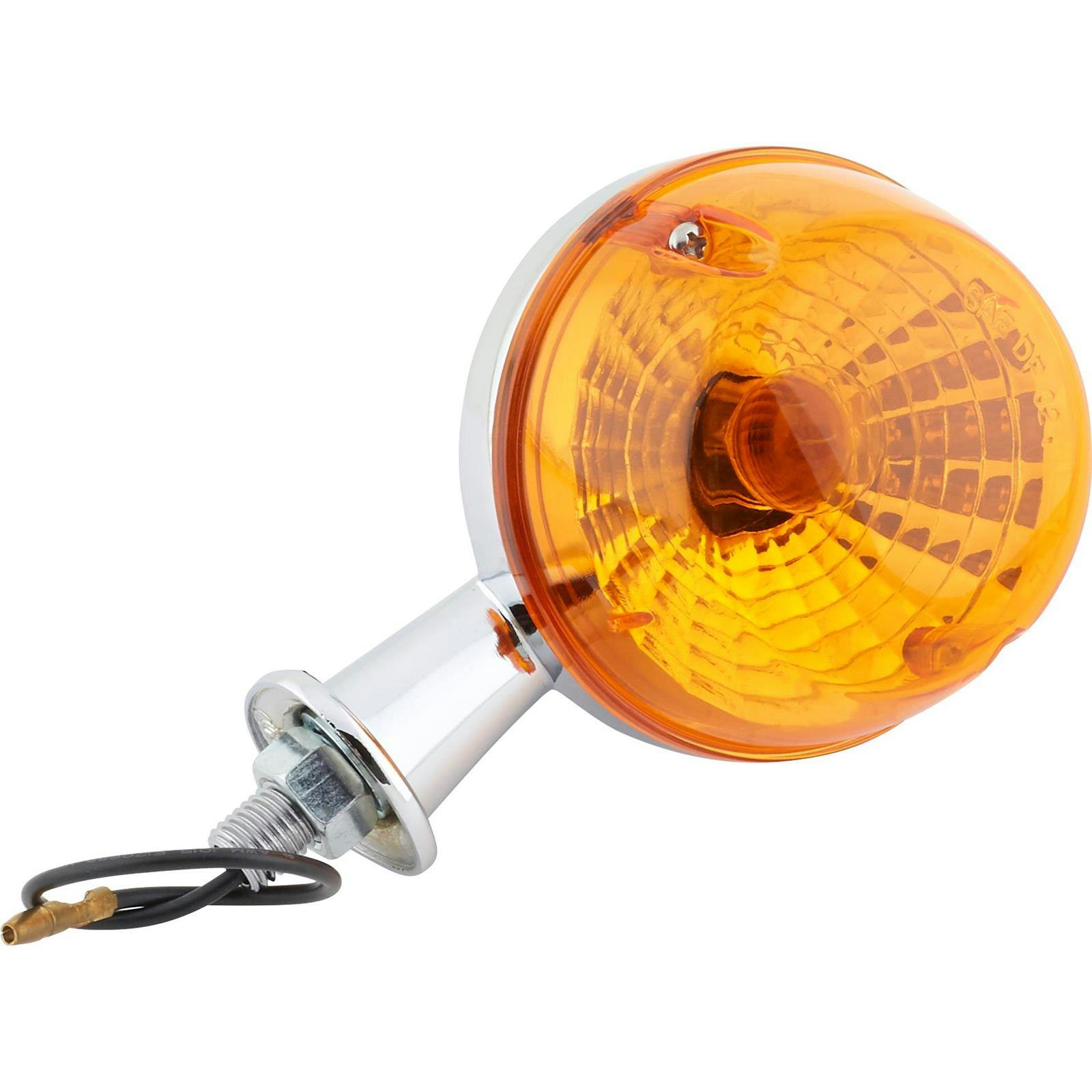 Speedway Motors Motorcycle Spyder Light With Amber Acrylic Lens
