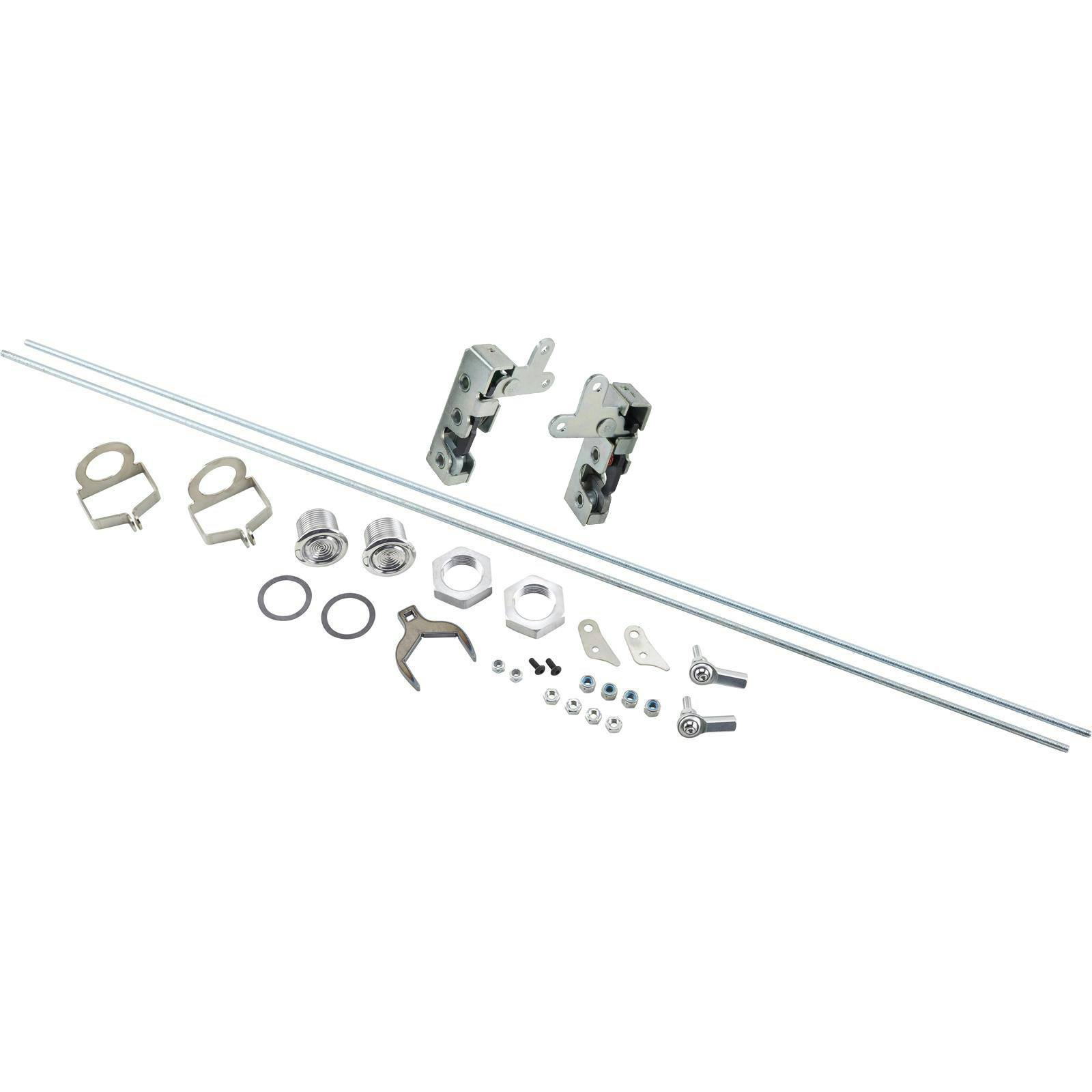 1946-1948 Lincoln Style Door Latch Buttons With Bear Jaw Latches