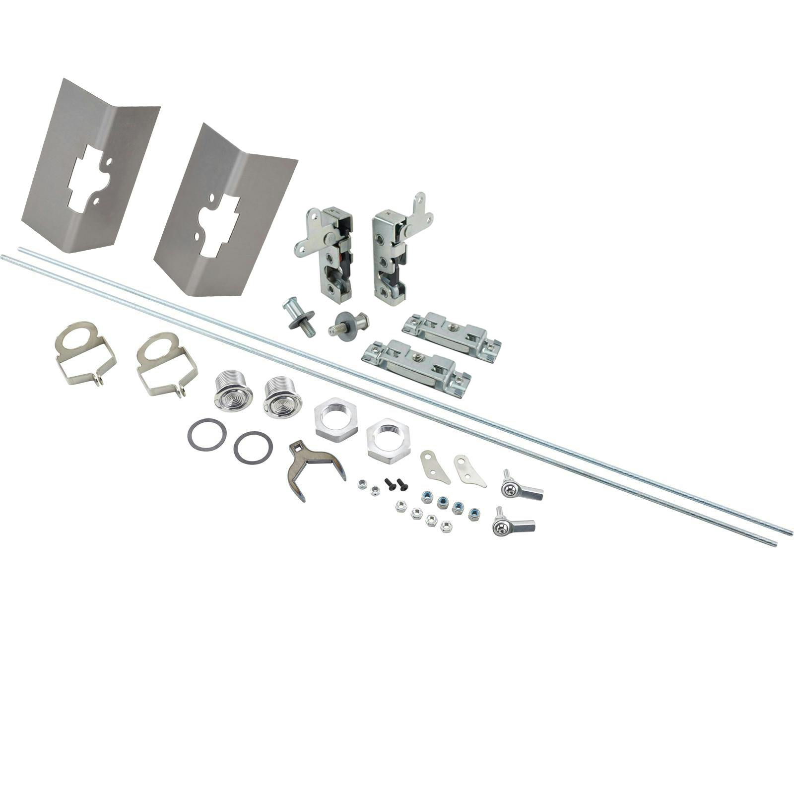 46-48 Lincoln Style Latch Buttons W/Latches,Plates,Bolts, Panels