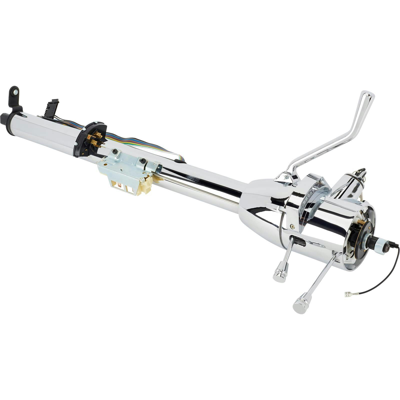 Universal Keyed GM Tilt Steering Column With Shifter, 30" Chrome