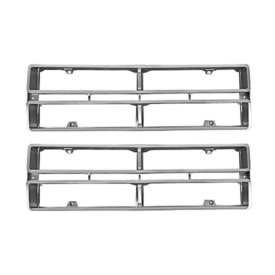 Dynacorn 3032L Grille Insert, Silver, Pair. 1972 Ford Pickup
