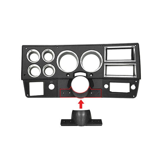 Dynacorn D1103 Gauge Panel Dash Bezel, AC, 1 Hole, 81-83 GM Truck