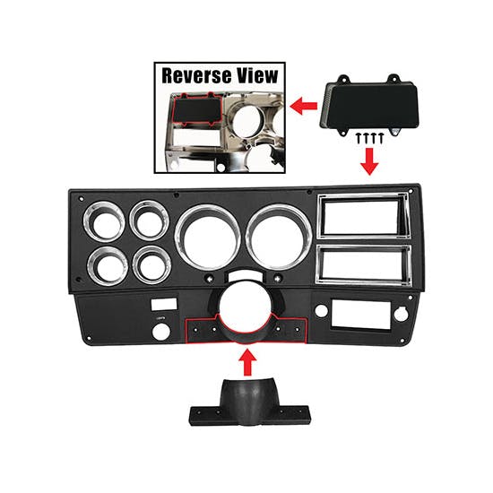 Dynacorn D1100 Gauge Panel Dash Bezel, 81-83 GM/Chevy Truck