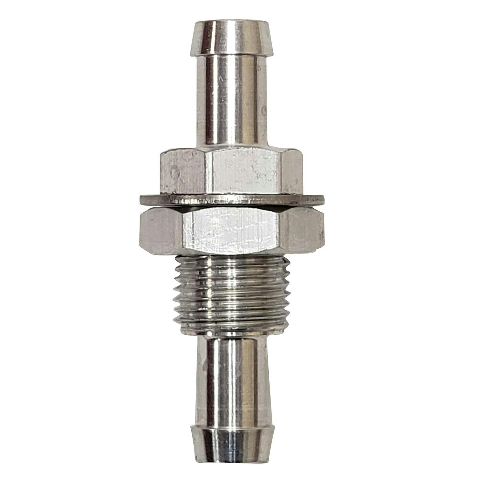 Tanks BH-38 Hose Barb Bulkhead Fitting, 3/8 Inch, Aluminum