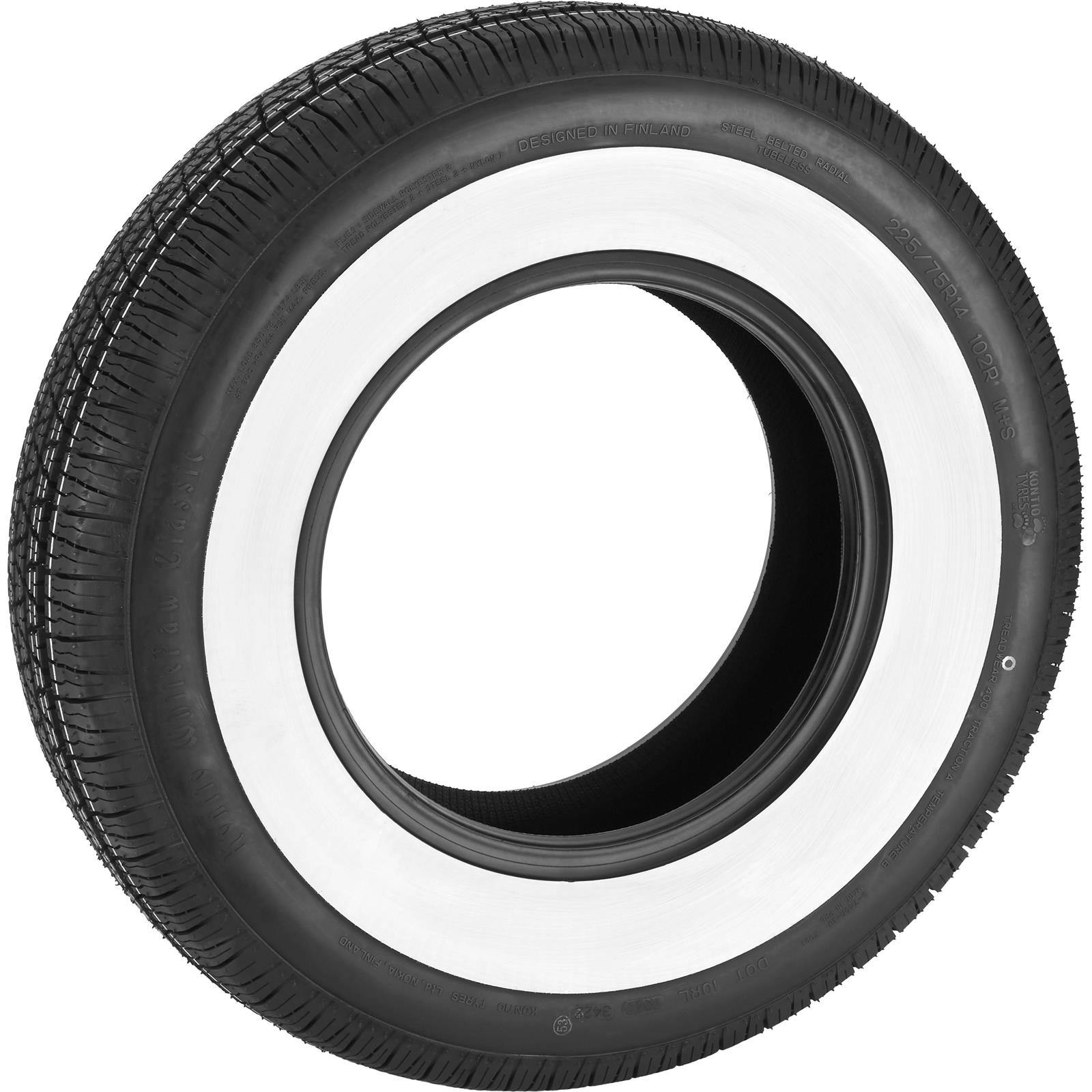 Kontio Tyres 091210KON WhitePaw Classic 225/75R14 Tire, 2.75 WW