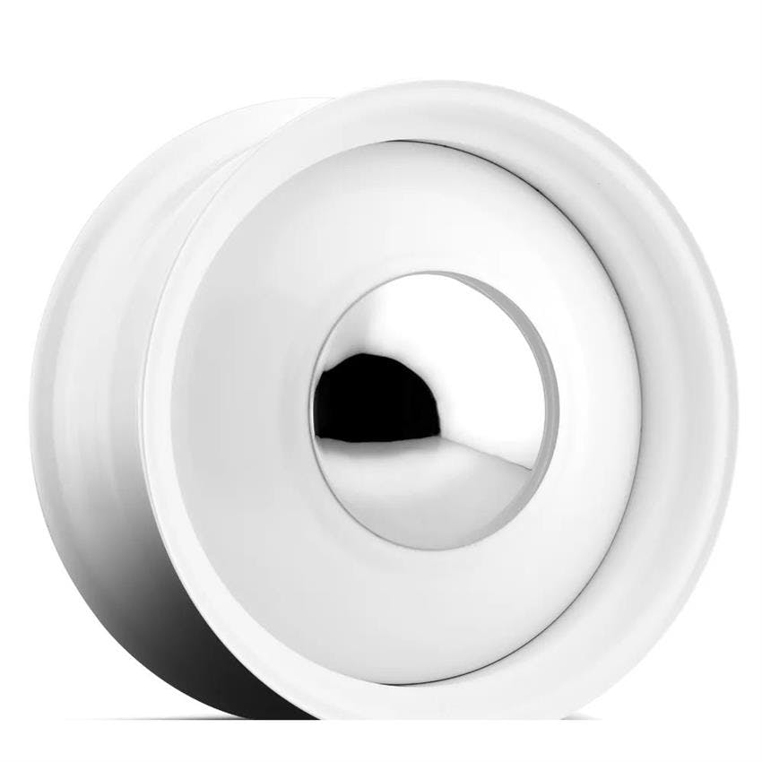Speedway Smoothie Wheel, 17x8, Gloss White, 5x5/5.5, 4.5 BS