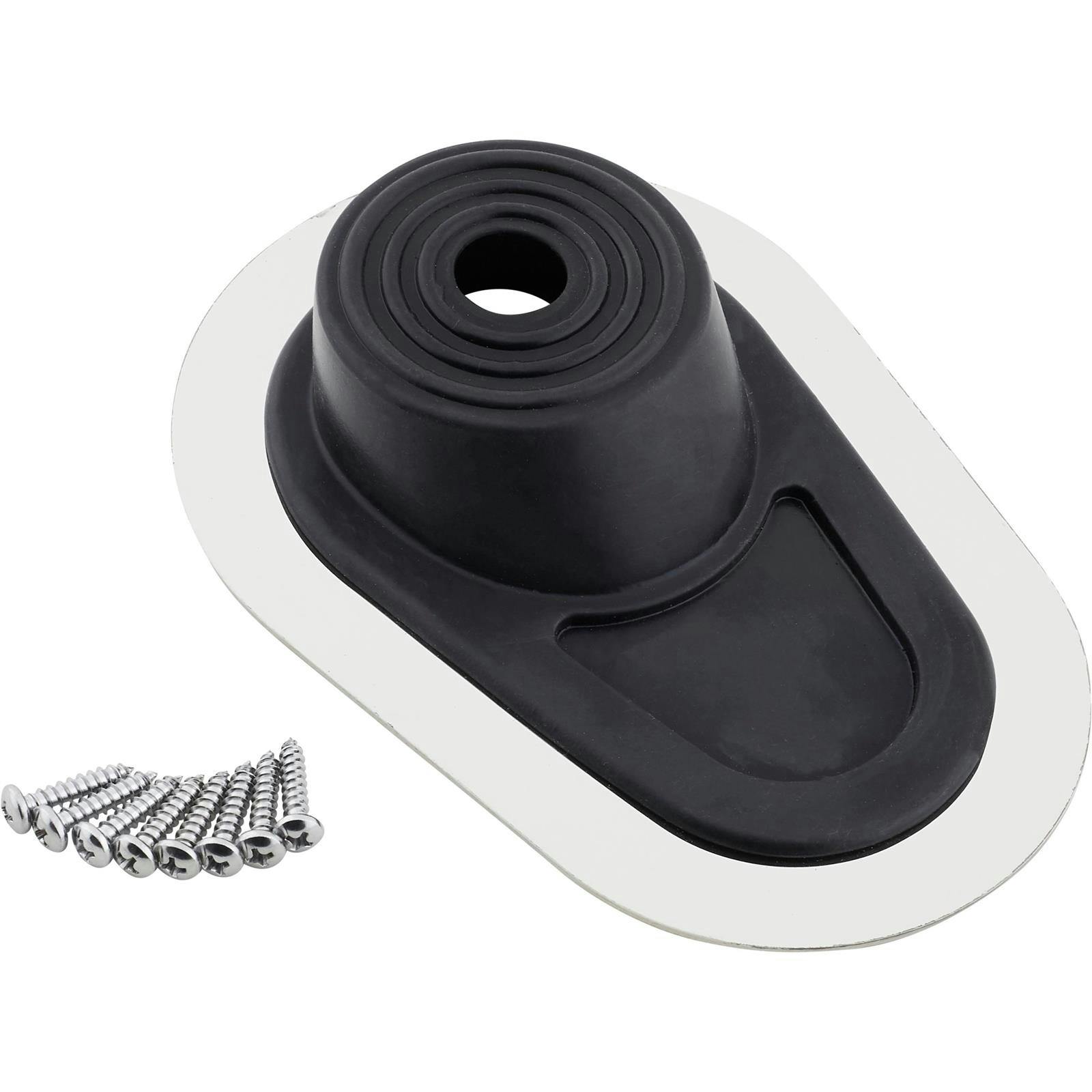 Steering Column Teardrop Firewall Mounting Boot Seal, SS Bezel