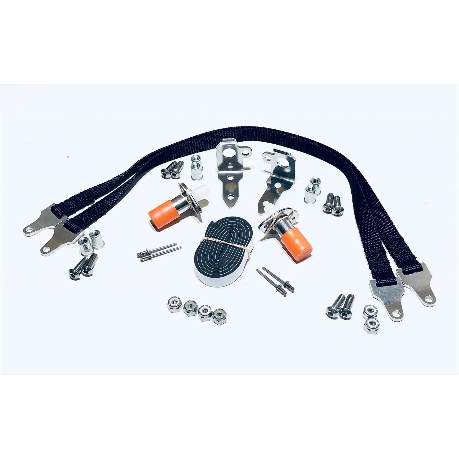 Hidden Latch Tether Kit, Ford/Dodge, 25 Inch