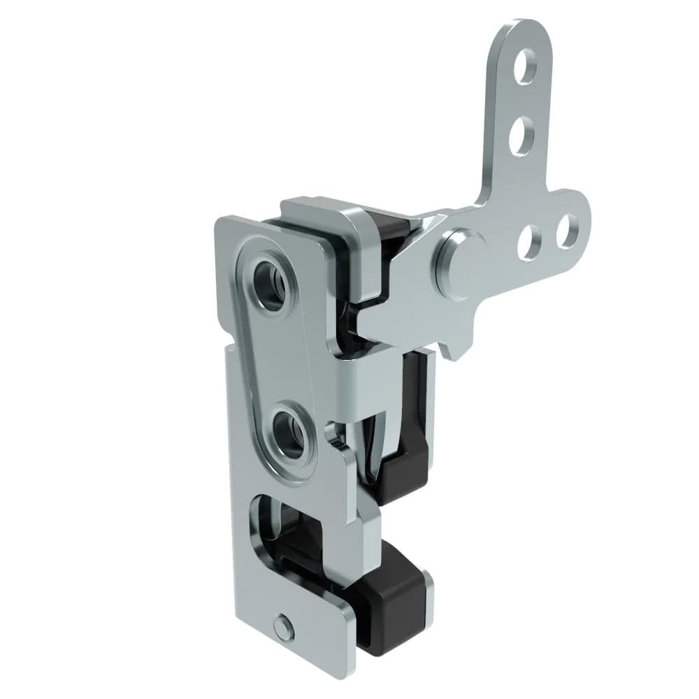 Small Steel Rotary Push-to-Close Bearjaw Latch, Right