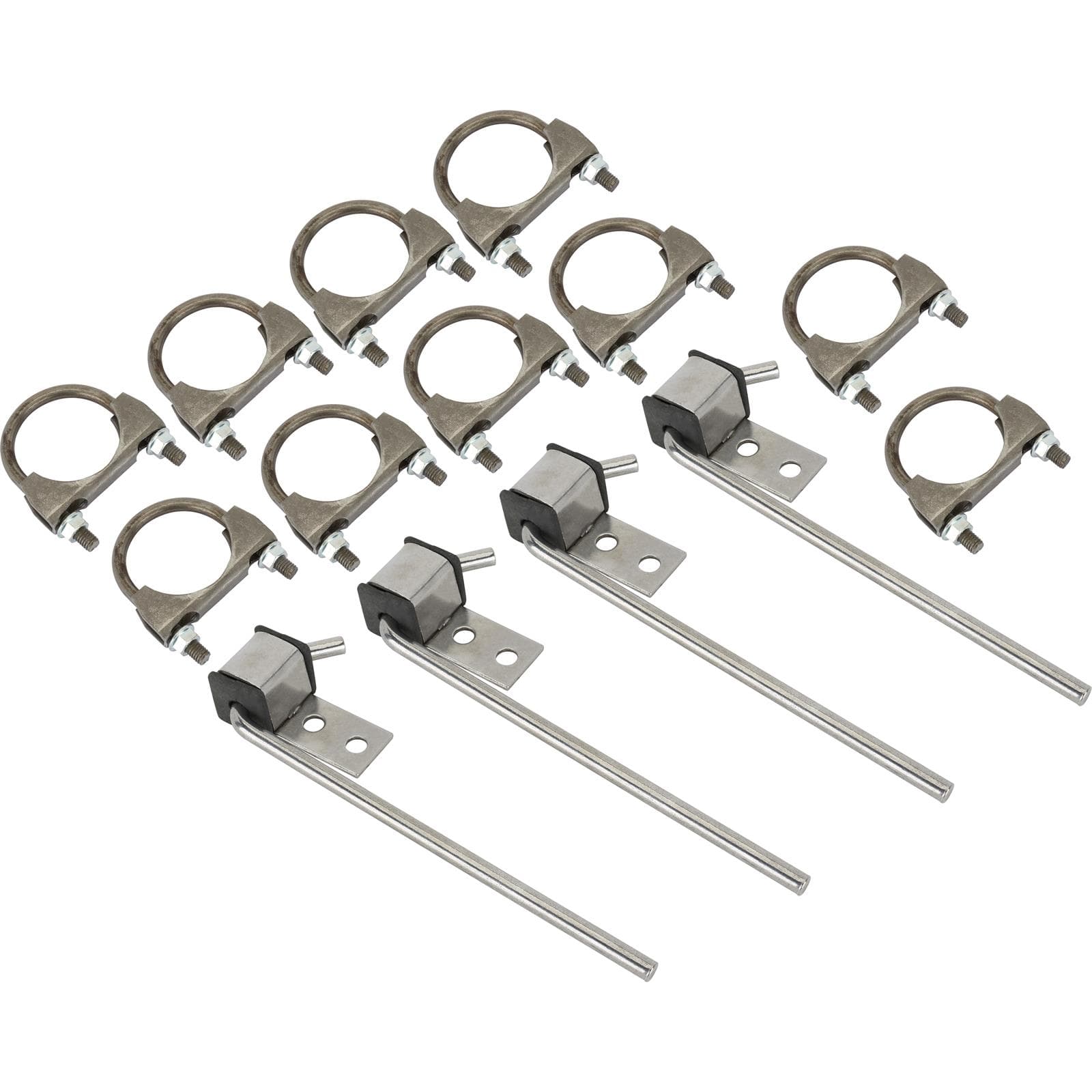 Speedway Weld-On Exhaust Hardware Install Kit, 3 Inch