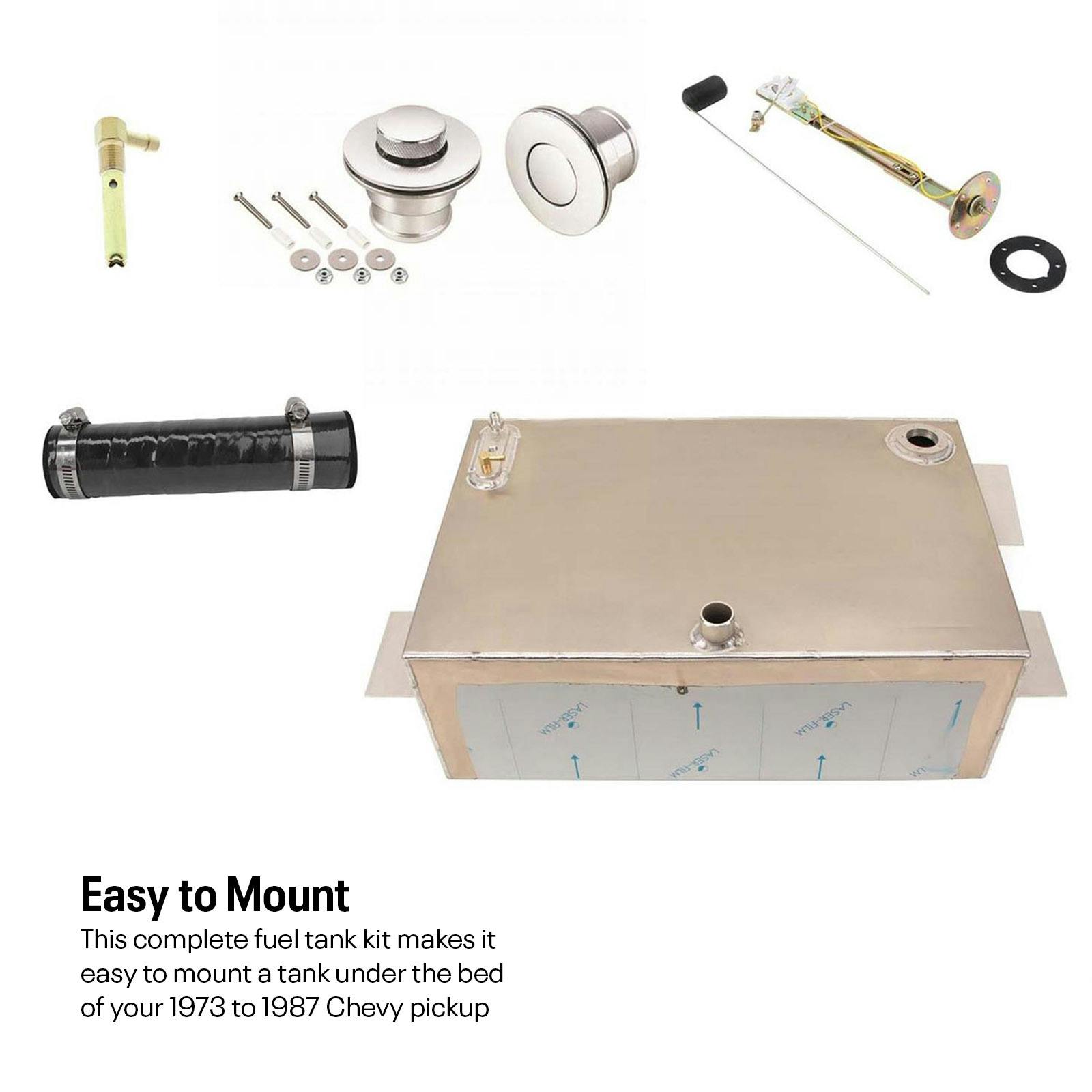 1973-87 Chevy C10 Truck Under Box Fuel Tank Kit, Pickup Box, Gas