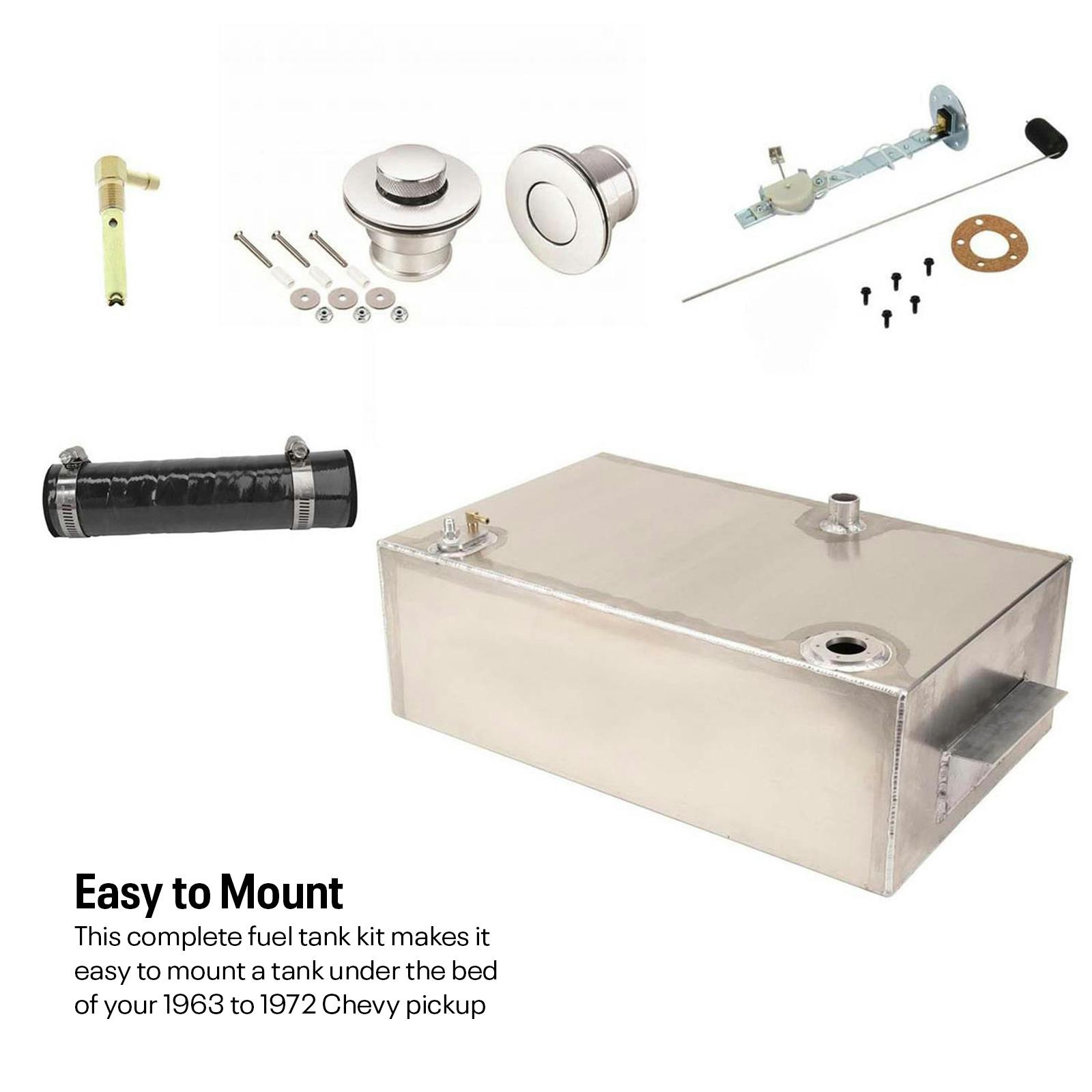 1963-72 Chevy C10 Truck Under Box Fuel Tank Kit, Pickup Box, Gas