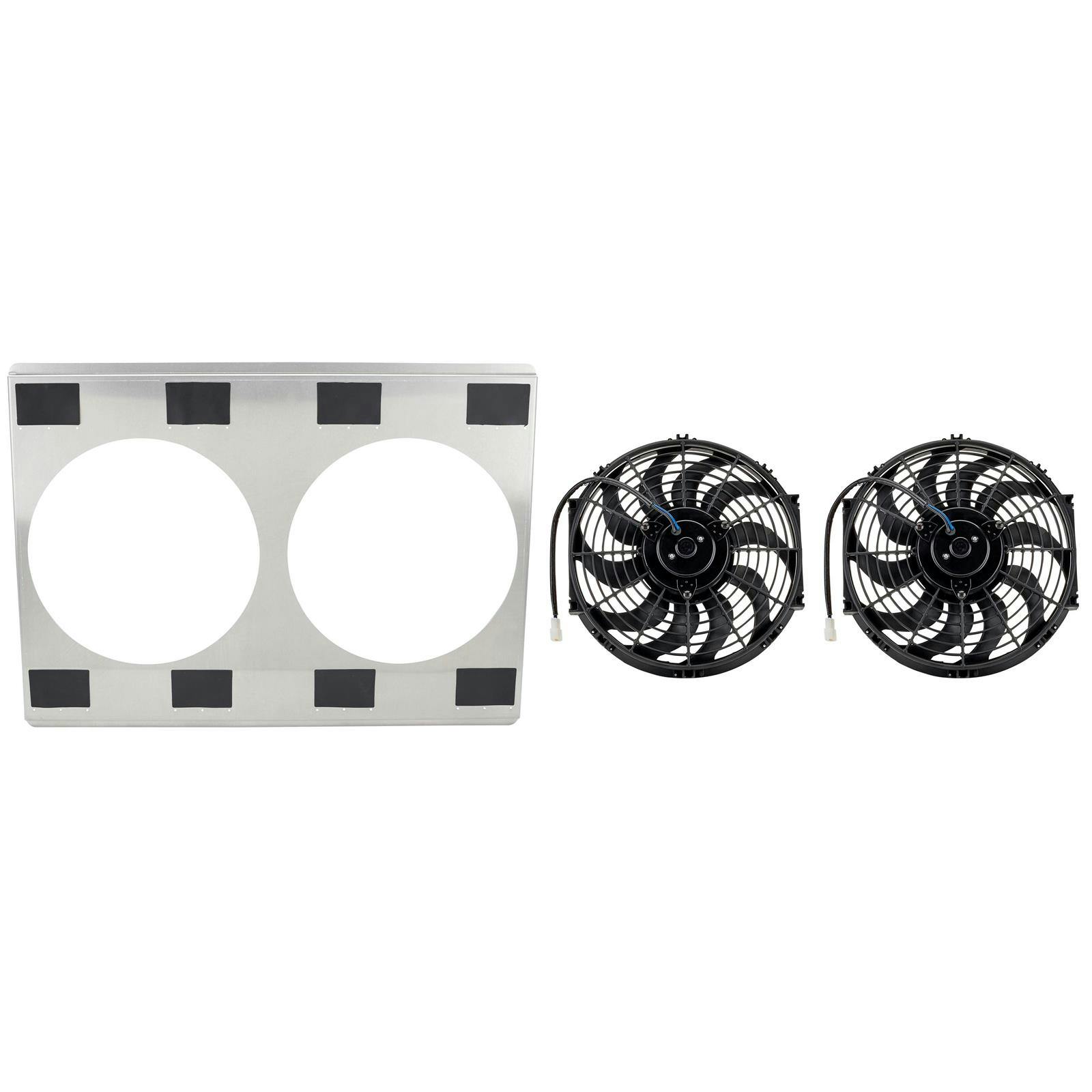 Dual 12 Inch Fan and Shroud Combo for 31 Inch Radiators