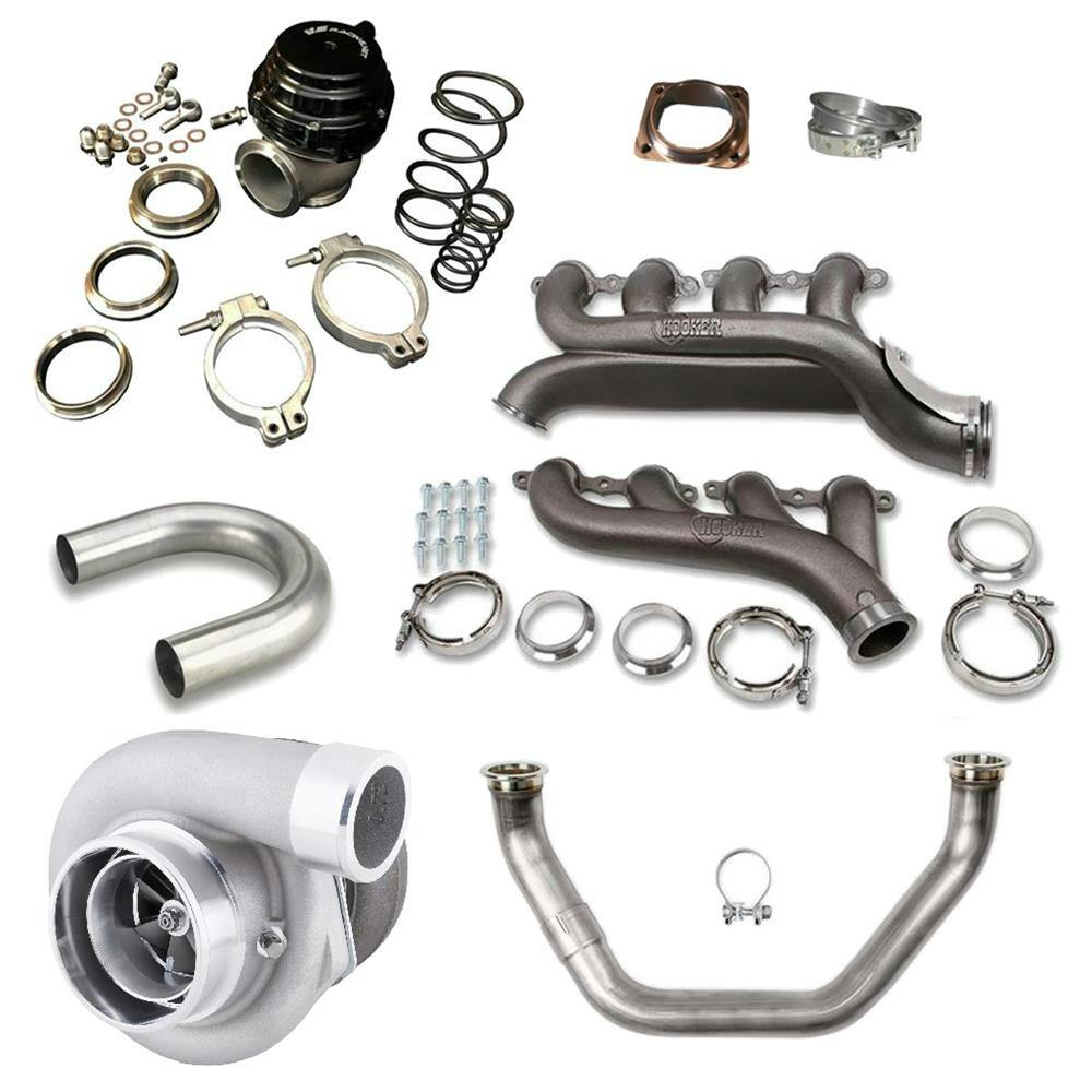 LS Swap Single Turbo Kit Hot Side, TH350/TH400 Crossover, 67mm
