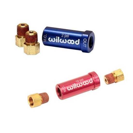 Wilwood Residual Pressure Valve & Fittings Kit, 2/10 psi