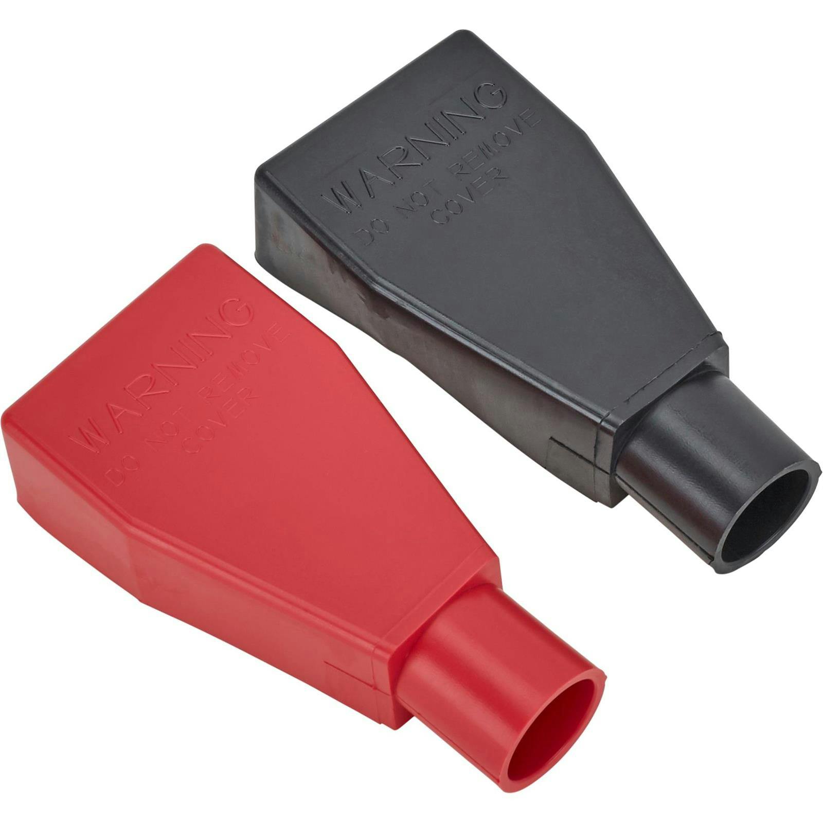 Speedway Motors Battery Terminal Protector Cover Kit, Red/Black