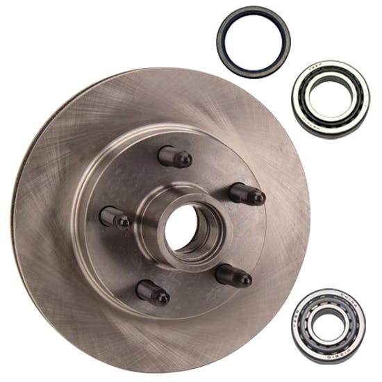 GM Metric Disc Brake Rotor & Bearing Kit, 5 on 4-3/4