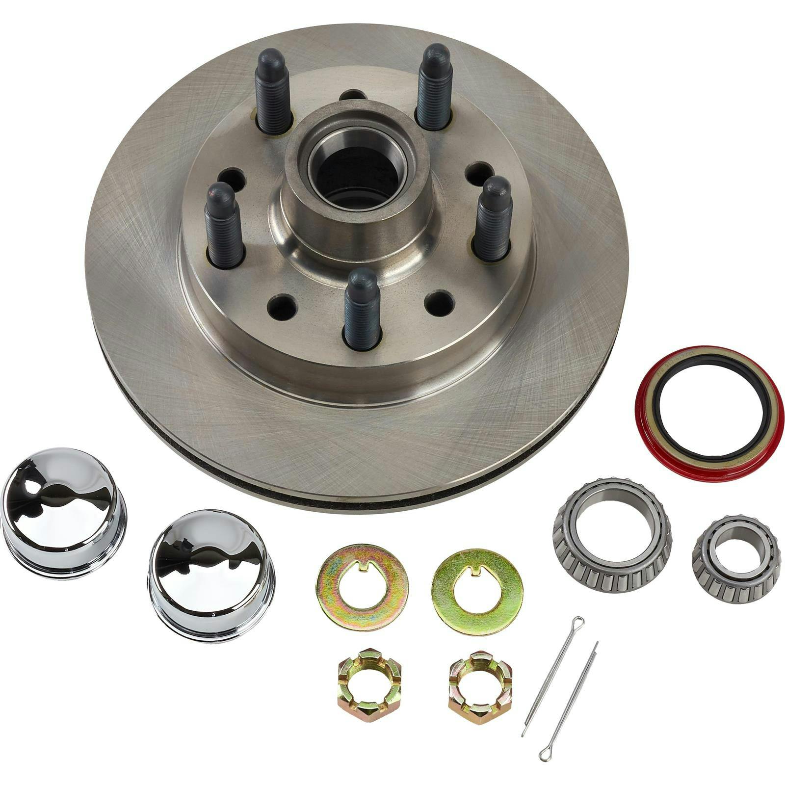 Hybrid Pinto Brake Rotor & Bearing Kit, 5 on 5