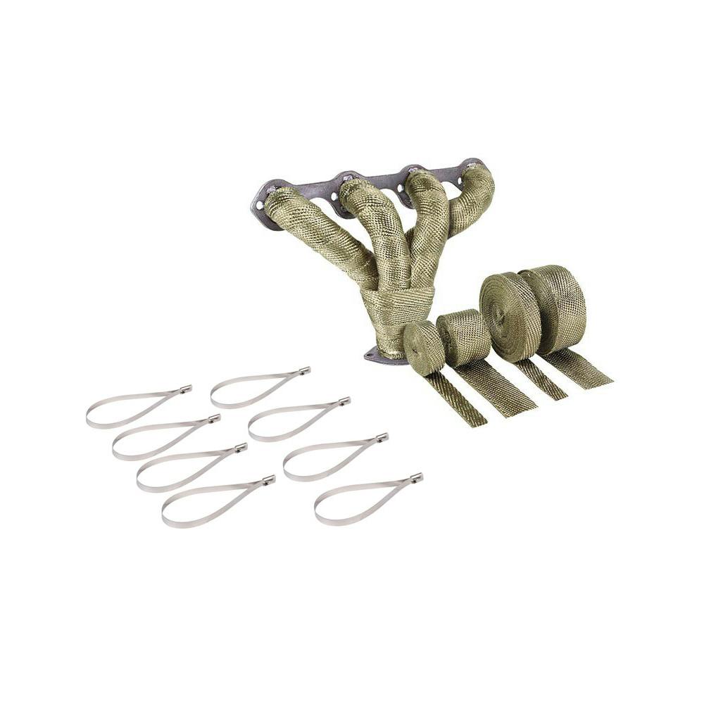 DEi Titanium Exhaust Wrap and Locking Tie Kit, 1 x 50