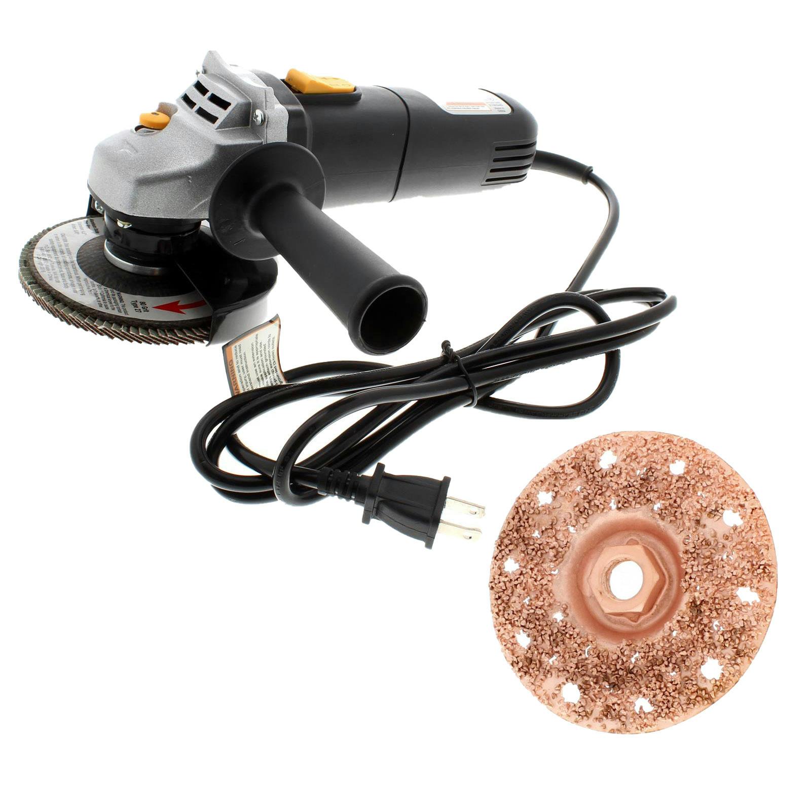 4-1/2 Inch Tire Grinder with 4 Inch Disc Tool Kit