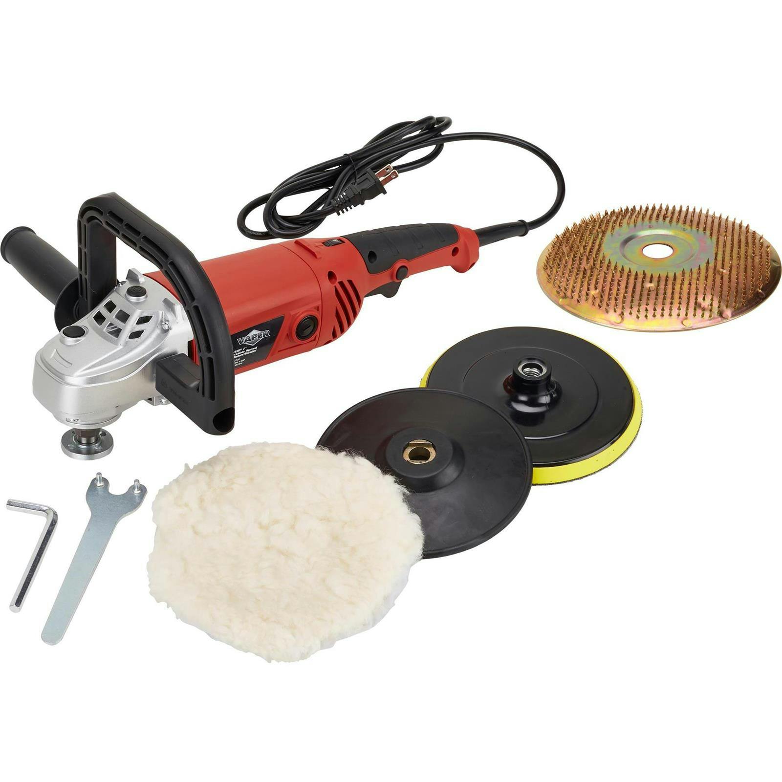7 Inch Tire Grinder with Nail Head Disc Tool Kit