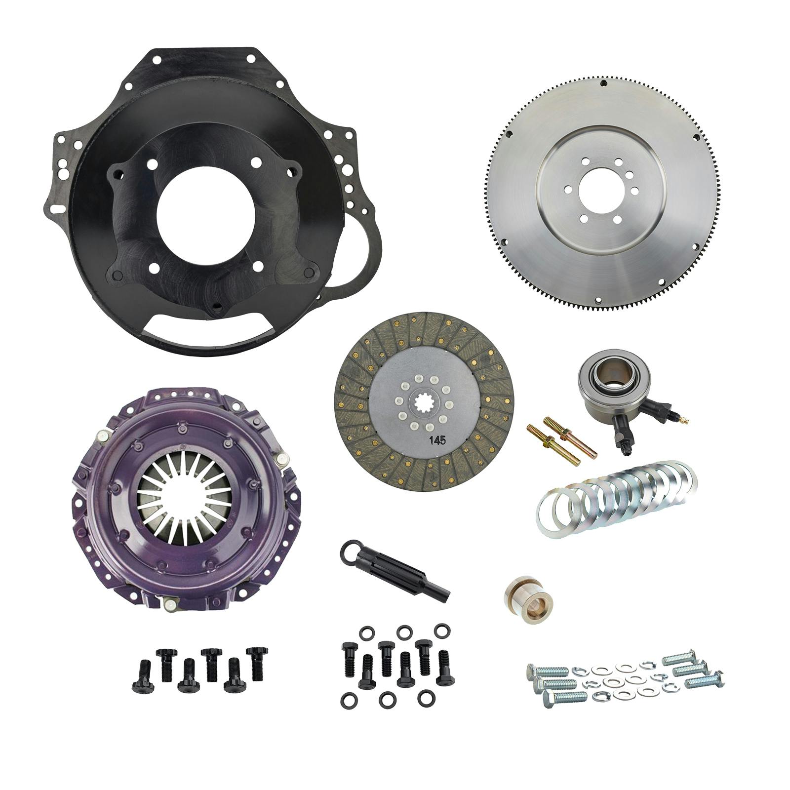 Speedway 1955-85 Small Block Chevy Clutch Kit, 2 Piece Main Seal