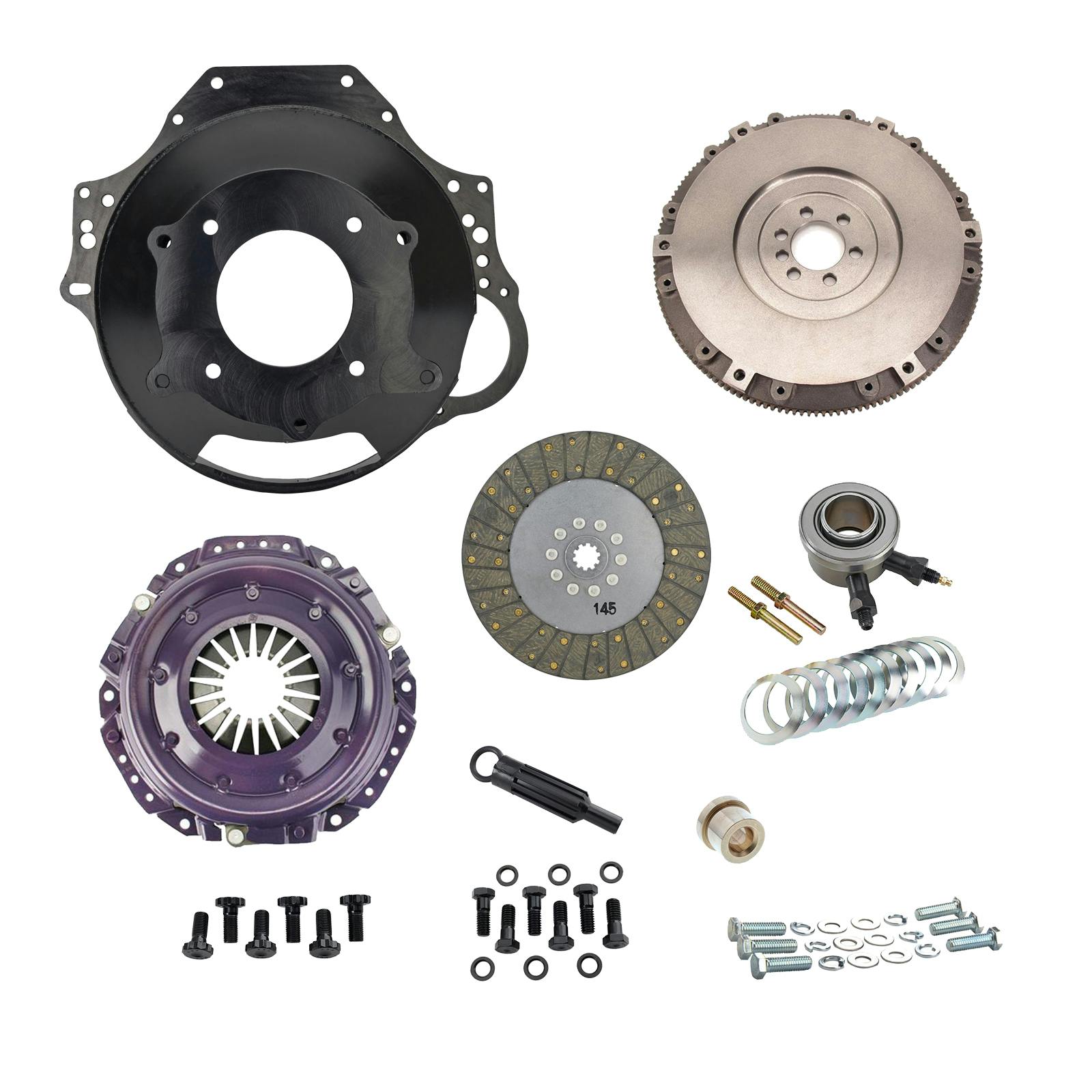 Speedway 1986-Up Small Block Chevy Clutch Kit, 1 Piece Main Seal