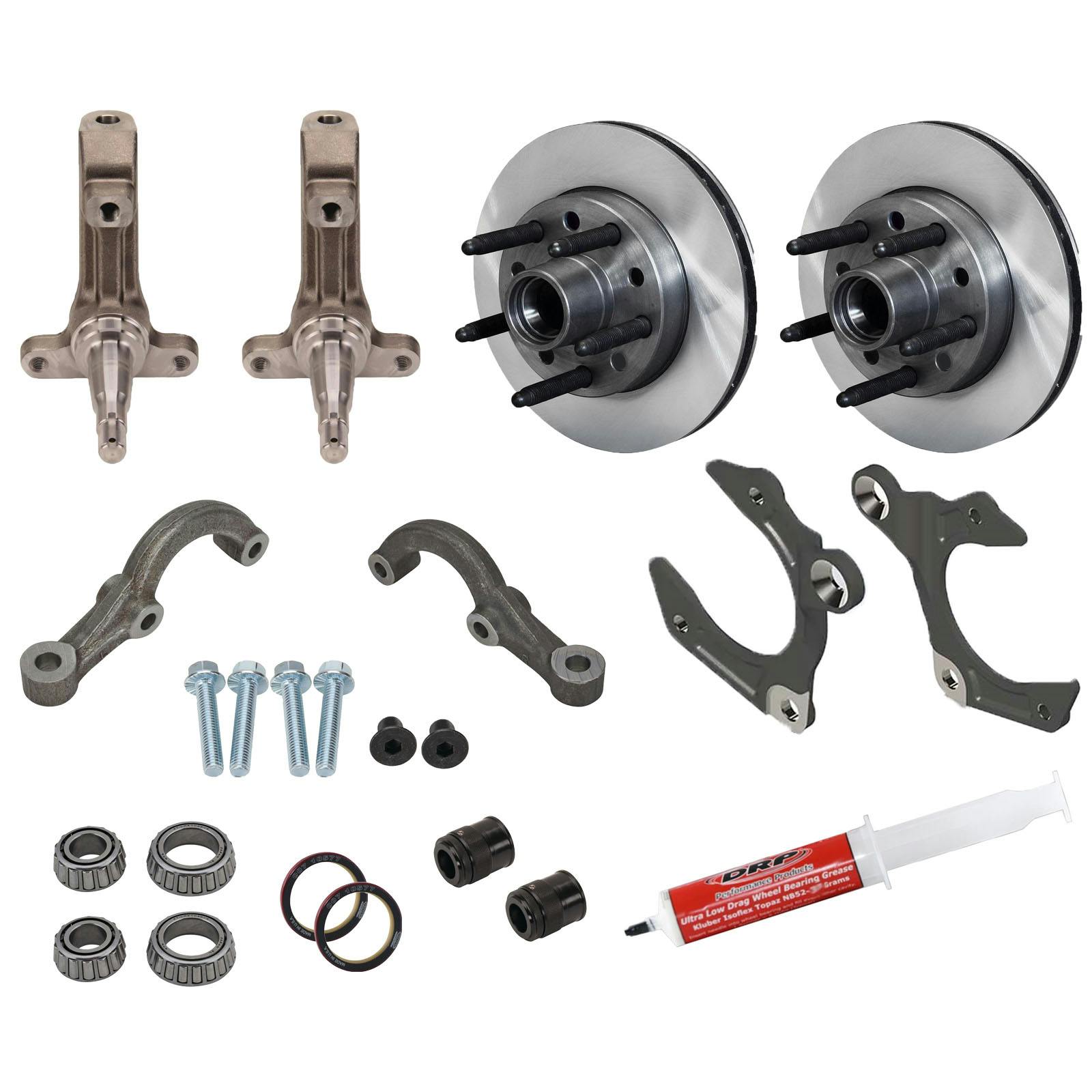 IMCA Low Friction 3-Piece Metric Spindles w/Wilwood Rotors