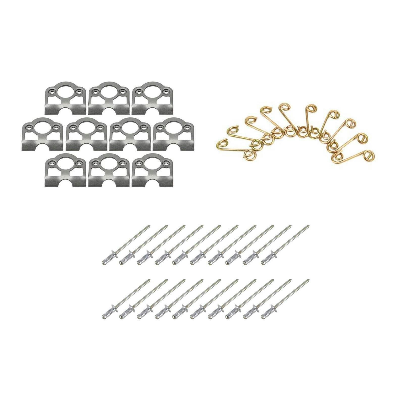 Scalloped 1/4 Turn Spring Plates and Stepped Springs, .375